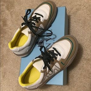 Lanvin White Mesh Low Top Sneaker